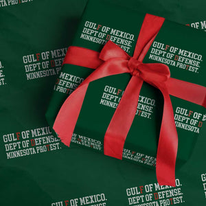 Gulf Of Mexico Dept Of Defense Minnesota Wrapping Paper Roll Funny Political American Pride TS11 Green Print Your Wear