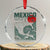 Gulf of Mexico Estd 1550 Crystal Glass Ornament Golfo De Mexico Historic Map Retro Graphic TS02 Transparent Glass 3'' Circle Print Your Wear