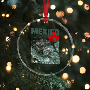 Gulf of Mexico Estd 1550 Crystal Glass Ornament Golfo De Mexico Historic Map Retro Graphic TS02 Print Your Wear