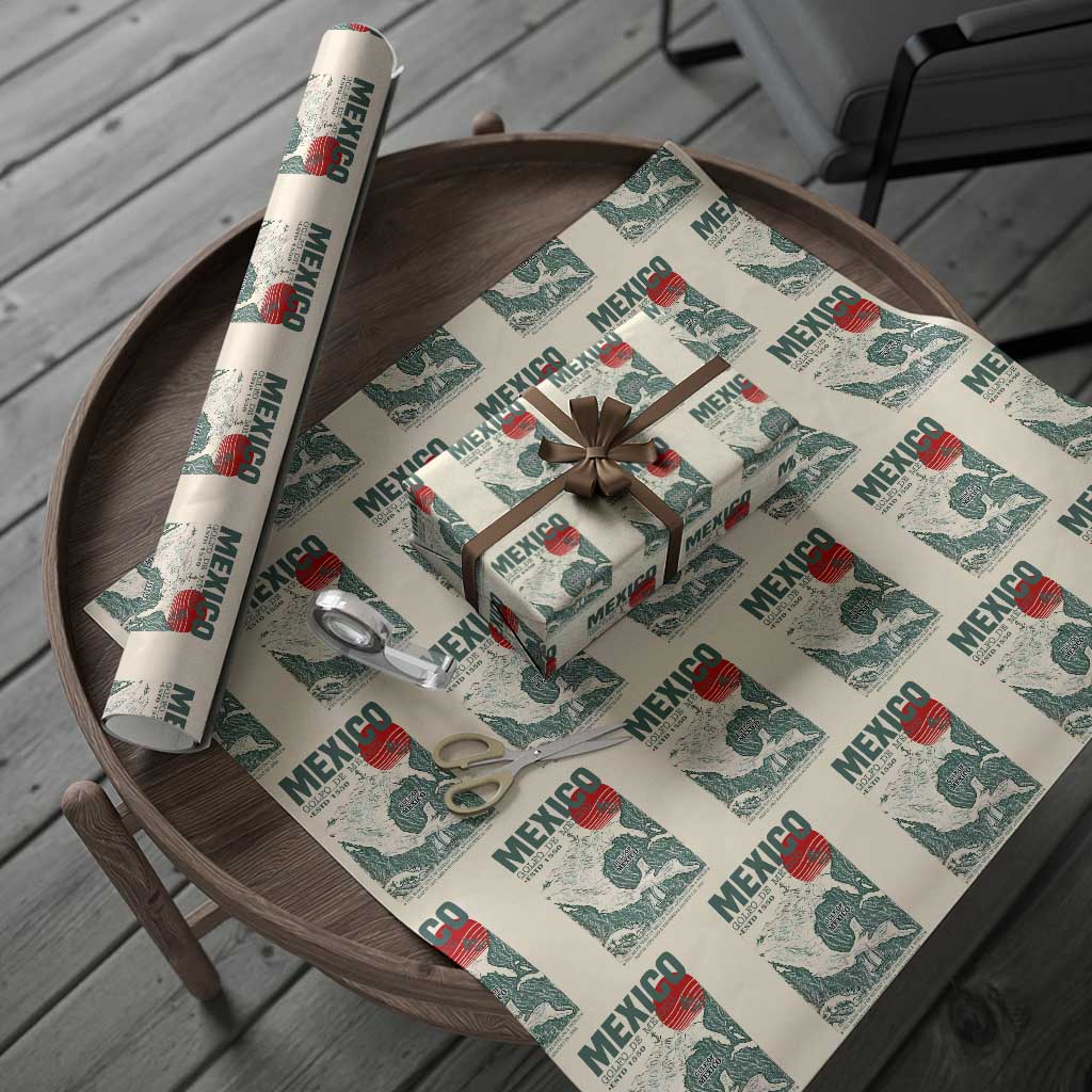Gulf of Mexico Estd 1550 Wrapping Paper Roll Golfo De Mexico Historic Map Retro Graphic TS02 Beige Print Your Wear