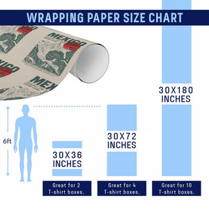 Gulf of Mexico Estd 1550 Wrapping Paper Roll Golfo De Mexico Historic Map Retro Graphic TS02 Print Your Wear