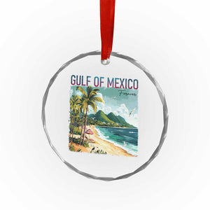 Gulf of Mexico Forever Crystal Glass Ornament Retro Beach TS02 Print Your Wear