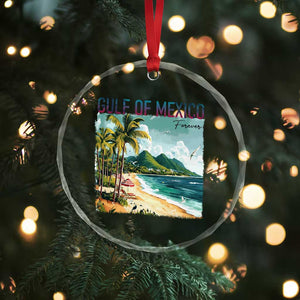 Gulf of Mexico Forever Crystal Glass Ornament Retro Beach TS02 Print Your Wear