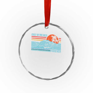 Gulf Of Mexico Forever Crystal Glass Ornament Vintage Retro Beach Coconut Tree TS11 Print Your Wear