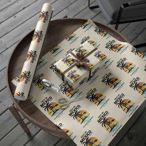 Gulf of Mexico Forever Since 1550 Wrapping Paper Roll Golfo De Mexico Para Siempre Retro Beach TS02 Beige Print Your Wear