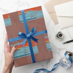 Gulf Of Mexico Forever Wrapping Paper Roll Vintage Retro Beach Coconut Tree - Print Your Wear