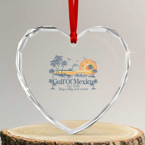 Gulf of Mexico Heart Crystal Glass Ornament Always And Forever Resist TS10 Transparent Glass 3'' Heart Print Your Wear