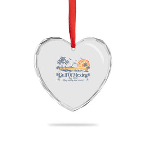 Gulf of Mexico Heart Crystal Glass Ornament Always And Forever Resist TS10 Print Your Wear