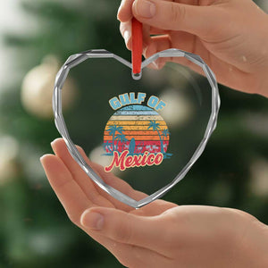 Gulf of Mexico Heart Crystal Glass Ornament Retro Vintage Beach TS10 Print Your Wear