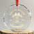 Gulf of Mexico Pirate Sugar Skull Crystal Glass Ornament Est 1550 Stay Salty And Resist TS02 Transparent Glass 3'' Circle Print Your Wear