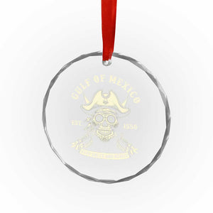 Gulf of Mexico Pirate Sugar Skull Crystal Glass Ornament Est 1550 Stay Salty And Resist TS02 Print Your Wear