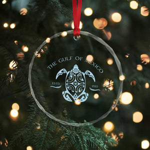 Gulf of Mexico Turtle Crystal Glass Ornament Golfo de Mexico Forever TS02 Print Your Wear