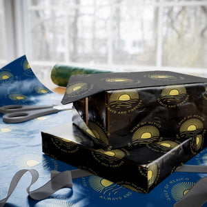 Gulf of Mexico Wrapping Paper Roll Always & Forever Vintage Sunset Political TS02 Black Print Your Wear