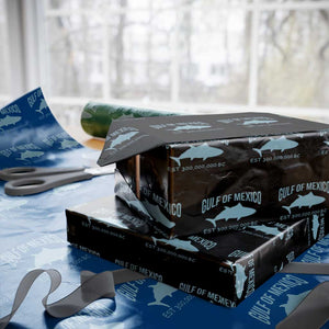 Gulf of Mexico Wrapping Paper Roll Est 300,000,000 BC Funny Tuna TS02 Black Print Your Wear