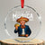 Gulf of Murica Est. 2025 Crystal Glass Ornament Funny Trump Sombrero Taco Parody - Print Your Wear