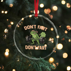 Gym Frog Crystal Glass Ornament Dont Fart Workout Weights Squat Humor TS11 Print Your Wear