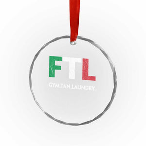 Gym Tan Laundry GTL Italian Flag Crystal Glass Ornament TS10 Print Your Wear