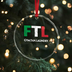 Gym Tan Laundry GTL Italian Flag Crystal Glass Ornament TS10 Print Your Wear