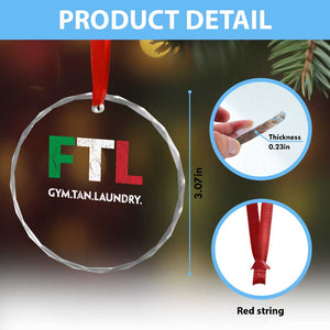 Gym Tan Laundry GTL Italian Flag Crystal Glass Ornament TS10 Print Your Wear