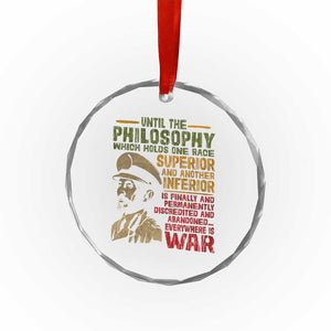 Haile Selassie Crystal Glass Ornament War Speech Lion of Judah Rasta Jah Bless TS10 Print Your Wear
