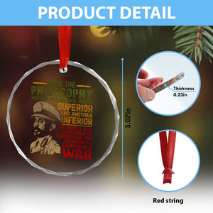 Haile Selassie Crystal Glass Ornament War Speech Lion of Judah Rasta Jah Bless TS10 Print Your Wear