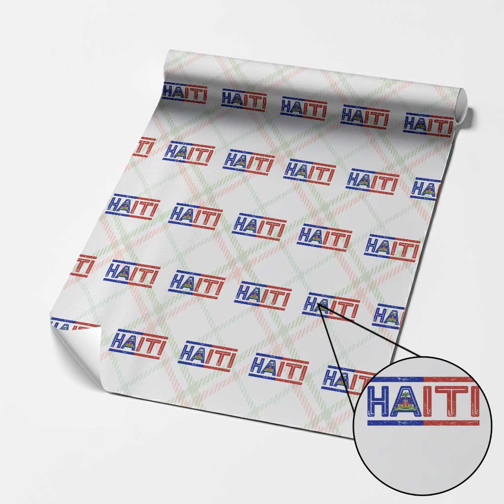 Haiti Flag Wrapping Paper Roll Vintage Haitian Pride Ayiti Roots