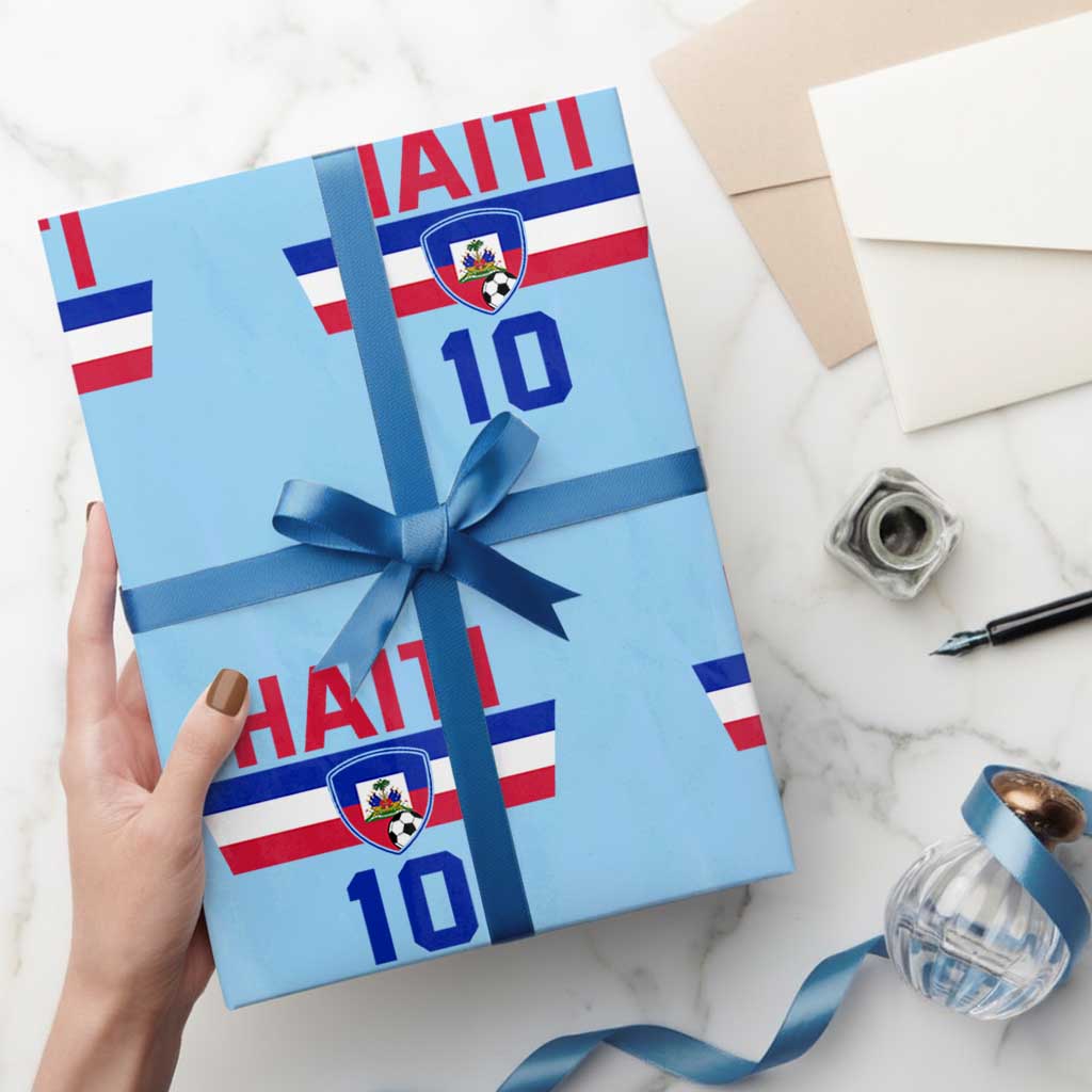 Haiti Haitian Flag Wrapping Paper Roll Proud Haitienne Cheer Country Favorite Spirit Game Caribbean Souvenir