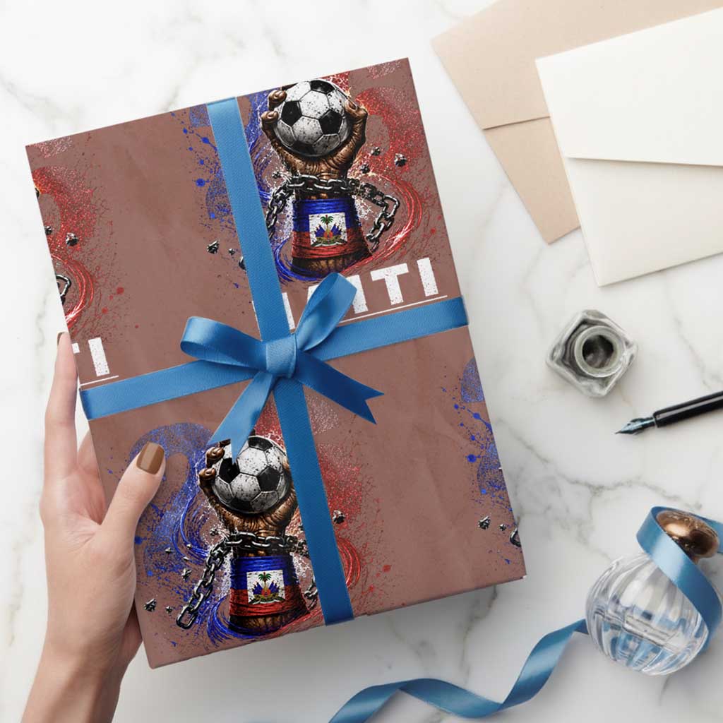 Haiti Soccer 2026 Wrapping Paper Roll World Football Fan Haitian Pride Ayiti