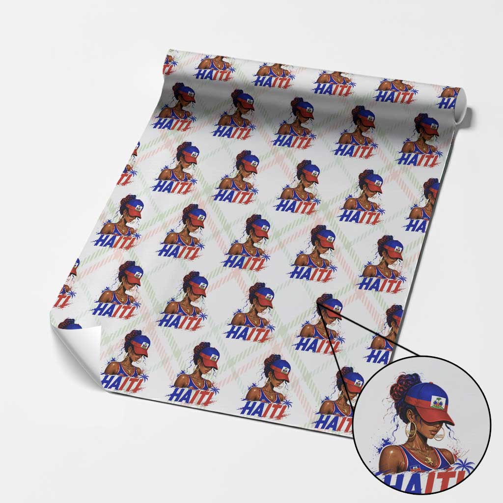 Haitian Princess Wrapping Paper Roll Haiti Flag Haitienne Melanin Black Girls TS10 Christmas Plaid Print Your Wear