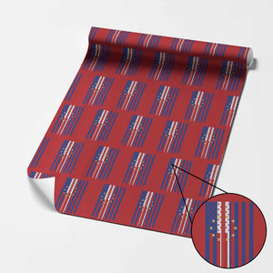 Half Cape Verdean Half American Wrapping Paper Roll Cabo Verdean Roots Vintage Cape Verde Flag