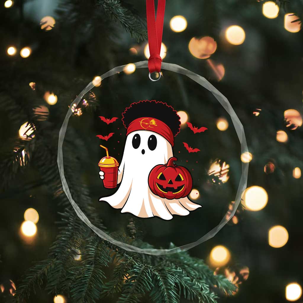 Halloween Chiefs Ghost Crystal Glass Ornament Pumpkin Ghost Costume TS10 Print Your Wear