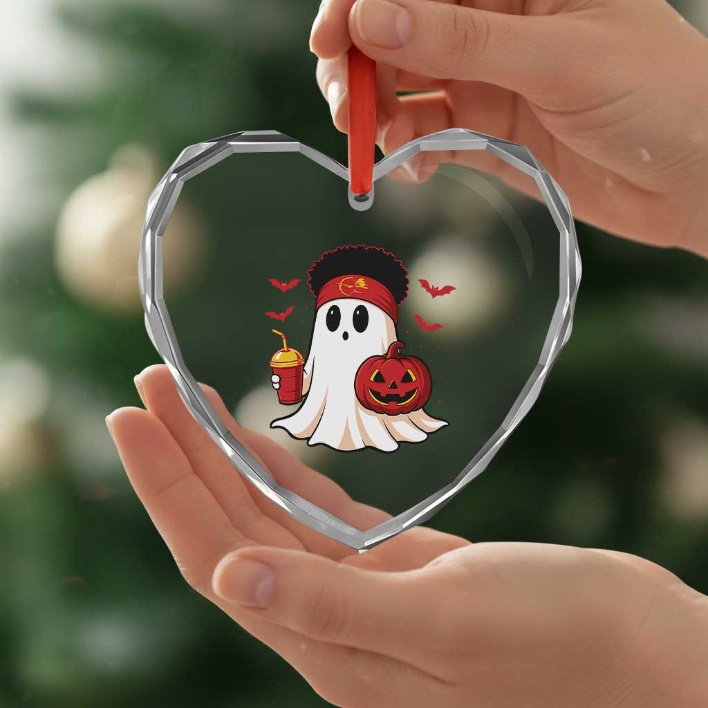 Halloween KC Ghost Heart Crystal Glass Ornament Pumpkin Ghost Costume Football TS10 Print Your Wear