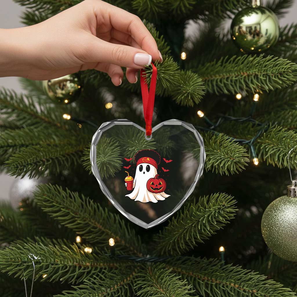 Halloween KC Ghost Heart Crystal Glass Ornament Pumpkin Ghost Costume Football TS10 Print Your Wear