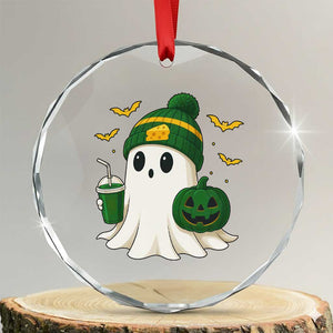 Halloween GB Ghost Crystal Glass Ornament Pumpkin Ghost Costume Cheesehead TS10 Transparent Glass 3'' Circle Print Your Wear