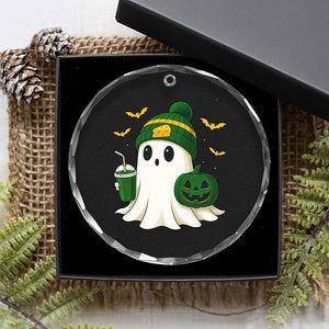 Halloween Packers Ghost Crystal Glass Ornament Pumpkin Ghost Costume Cheesehead TS10 Print Your Wear