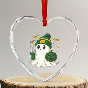 Halloween GB Ghost Heart Crystal Glass Ornament Pumpkin Ghost Costume Cheesehead TS10 Transparent Glass 3'' Heart Print Your Wear