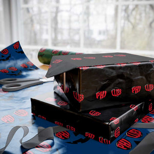 Halloween Phillies Wrapping Paper Roll Philadelphia Baseball Red October Jackolantern Pumpkin Face TS10 Black Print Your Wear
