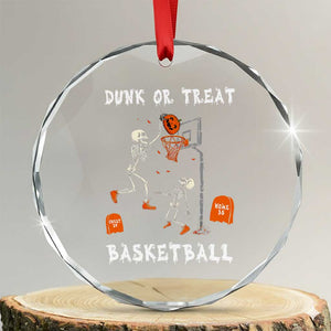 Halloween Skeleton Basketball Crystal Glass Ornament Funny Basketballer Sports Player TS10 Transparent Glass 3'' Circle Print Your Wear