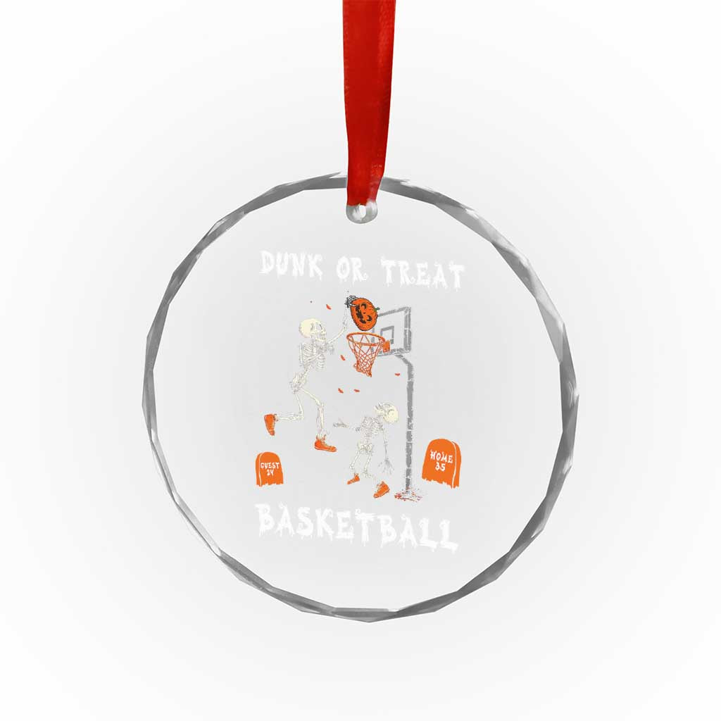 Halloween Skeleton Basketball Crystal Glass Ornament Funny Basketballer Sports Player TS10 Print Your Wear