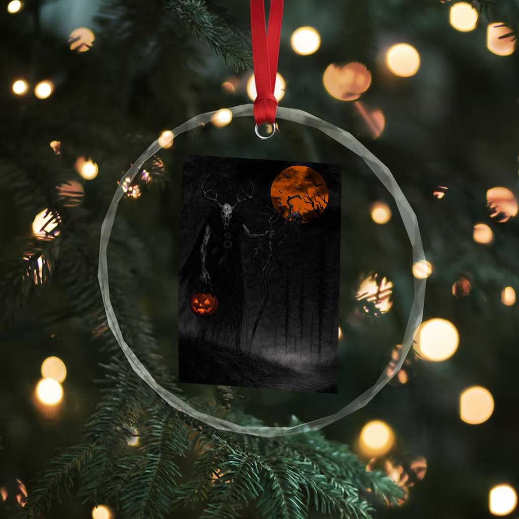 Halloween Wendigo Crystal Glass Ornament Scary Pumpkin Moon TS10 Print Your Wear