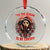 Halloween Xmas Crystal Glass Ornament Tis The Season To Be Creepy Ghost Horror Xmas TS11 Transparent Glass 3'' Circle Print Your Wear