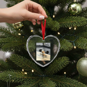 Hamster Gym Heart Crystal Glass Ornament Funny Rat Workout Weightlifting Pump Cover TS10 Print Your Wear