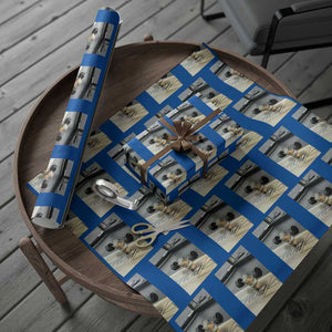 Hamster Gym Wrapping Paper Roll Funny Rat Workout Weightlifting Pump Cover TS10 Blue Print Your Wear