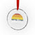 Hands Off DC Crystal Glass Ornament Retro Washington D.C. Skyline TS02 Transparent Glass 3'' Circle Print Your Wear