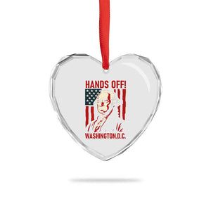 Hands Off DC Patriotic Heart Crystal Glass Ornament George Washington American Flag TS02 Print Your Wear