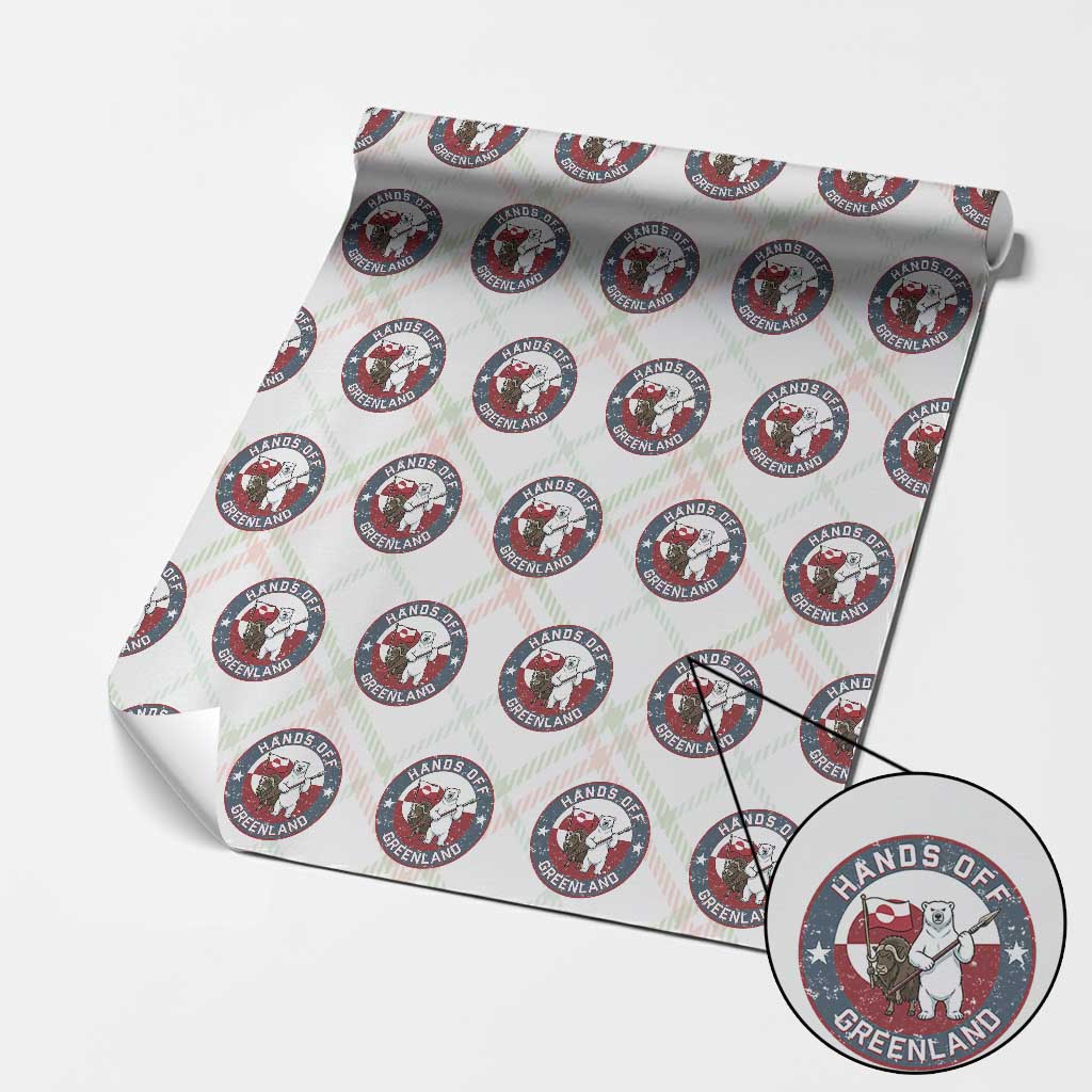 Hands Off Greenland Wrapping Paper Roll Anti Authoritarian Political Gag Gift TS12 Christmas Plaid Print Your Wear