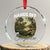 Hands Off Our Everglades Crystal Glass Ornament Vintage Alligator Swamp TS02 Transparent Glass 3'' Circle Print Your Wear