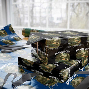 Hands Off Our Everglades Wrapping Paper Roll Vintage Alligator Swamp TS02 Black Print Your Wear