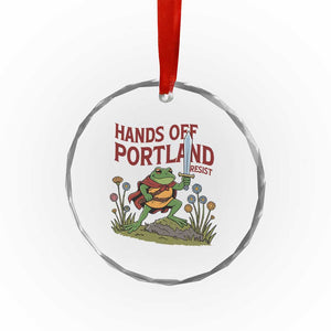 Hands Off Portland Sword Frog Crystal Glass Ornament Freedom Fighters Hero Resist TS02 Print Your Wear