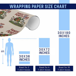 Hands Off Portland Sword Frog Wrapping Paper Roll Freedom Fighters Hero Resist TS02 Print Your Wear